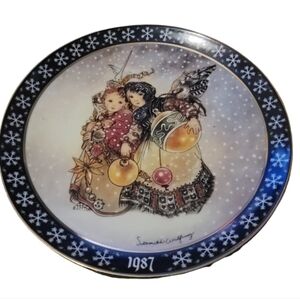KONIGSZELT Bayern Plate "The Christmas Angels" 1987 Die Wheinachtsengel" Vintage